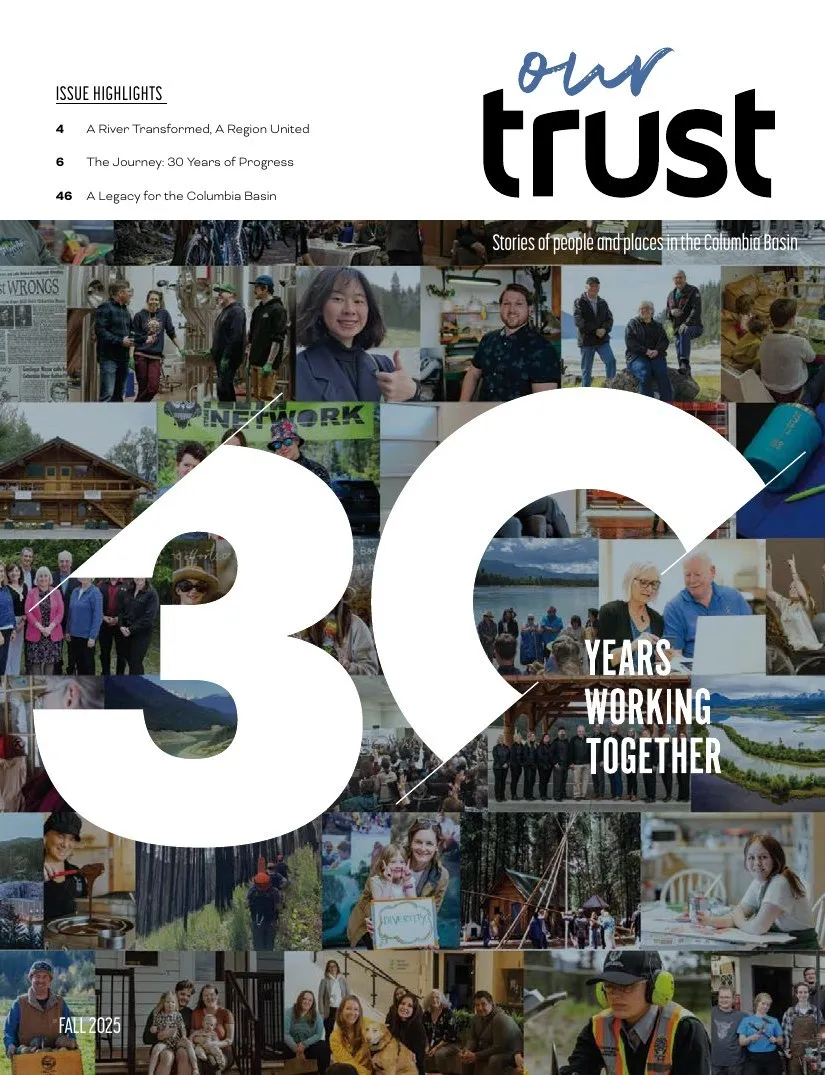 The cover, a giant 30 over community photos.